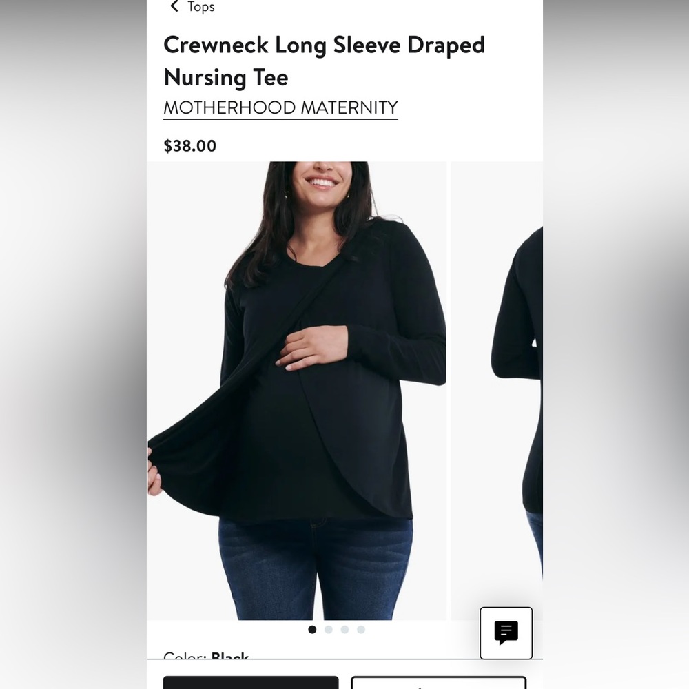 NWT Motherhood Maternity Longsleeve Crewneck Nursing Top HEATHER GRAY SIZE 2X